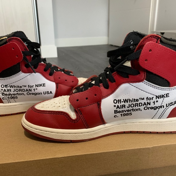 (US 9.5) Off White - Air Jordan 1, Air Force 1. AJ1 Gold Toes. Vans - Picture 9 of 13